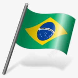 Brazil巴西胸罩国旗VistaFlagicons图标高清图片