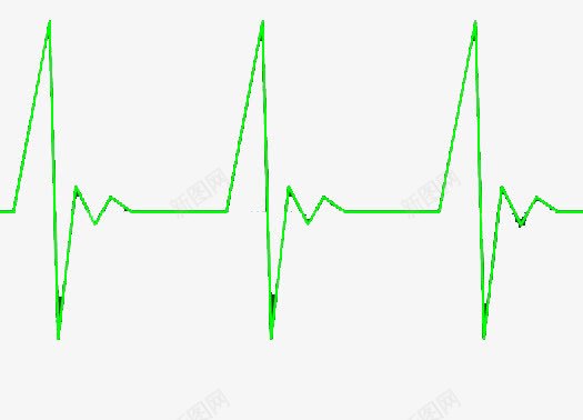绿色跳动心电图png免抠素材_新图网 https://ixintu.com 心电图 绿色 频率