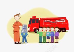 消防员教孩子消防知识素材