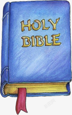 圣经书圣经蓝皮书高清图片