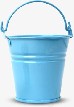 蓝色铁桶蓝色水桶高清图片
