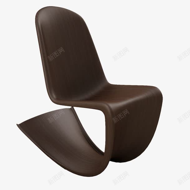棕色U型塑料凳子png免抠素材_新图网 https://ixintu.com 凳子 塑料 塑料凳 塑料凳子