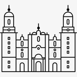 莫雷利亚大教堂莫雷利亚大教堂在墨西哥图标高清图片