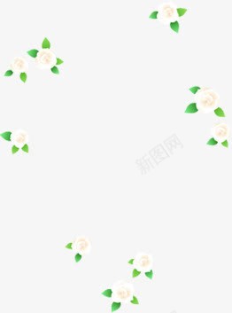 绿色配花朵底纹背景png免抠素材_新图网 https://ixintu.com 底纹 绿色 背景 花朵