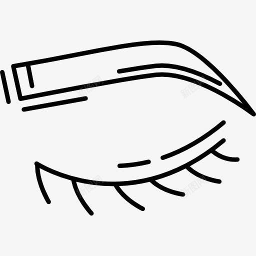 人类的眉毛图标png_新图网 https://ixintu.com 医学 器官 眼 眼球 睫毛 身体部位