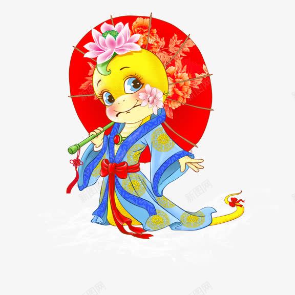 卡通蛇年吉祥物png免抠素材_新图网 https://ixintu.com 卡通 生肖 蛇