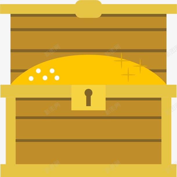金银宝箱png免抠素材_新图网 https://ixintu.com 卡通宝箱 宝箱 宝箱扁平 扁平 手绘宝箱 金银