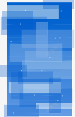蓝色透明层叠图案矢量图素材