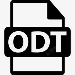 ODT延伸ODT文件格式符号图标高清图片