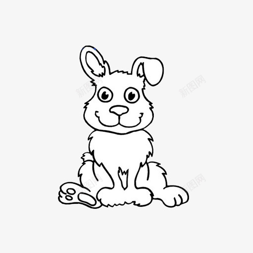 手绘简笔兔子图标png_新图网 https://ixintu.com 兔子 手绘 手绘简笔兔子 手绘简笔兔子PNG 简笔