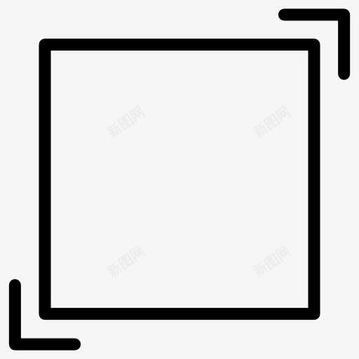 扩大平方图标png_新图网 https://ixintu.com 图形工具 图形编辑 大小 平面设计 广场 形状