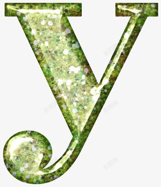 绿色花纹字母Ypng免抠素材_新图网 https://ixintu.com PNG图形 PNG装饰 Y 字母 绿色 装饰