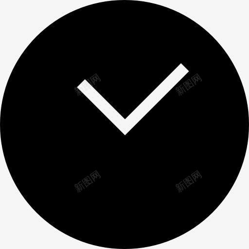 时钟的黑色圆形刀具形状的符号图标png_新图网 https://ixintu.com 圆形 圆形时钟 工具 接口 时钟 时间 暗 缪图标 黑