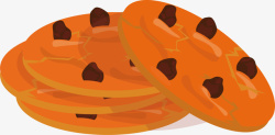 芝麻桃酥烘焙的桃酥饼干矢量图高清图片