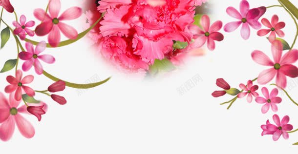 h5植物花卉png免抠素材_新图网 https://ixintu.com h5素材植物花卉 卡通 红色 花朵