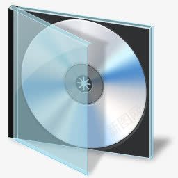 Vista蓝色风格电脑光驱图标图标