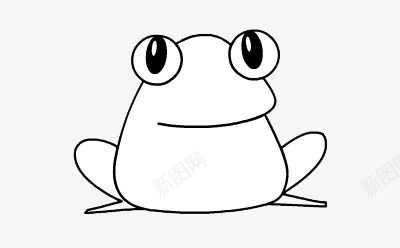 呆萌的小青蛙图标png_新图网 https://ixintu.com 卡通 卧立 手绘 简笔画 青蛙