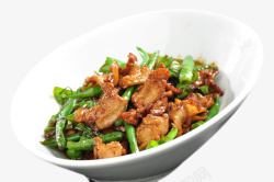 锅炒绿色青椒炒肉美食高清图片