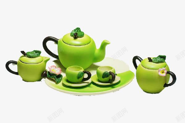 古香古色绿色茶壶png免抠素材_新图网 https://ixintu.com 产品实物 古香古色 绿色 茶壶