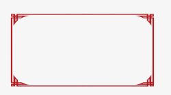 中国风喜庆红色古典边框素材