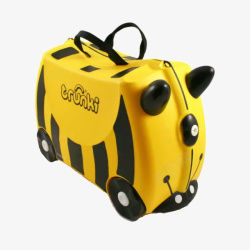 黄色行李箱可爱素材