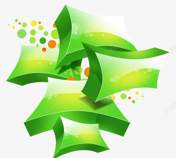 绿色立体图形png免抠素材_新图网 https://ixintu.com 抽象 立体 立体图形 绿色 绿色元素