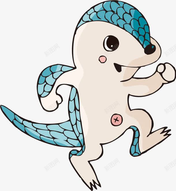 跑步的鳄鱼png免抠素材_新图网 https://ixintu.com 动物 卡通 手绘 鳄鱼