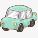 汽车韩国手绘风格可爱图标png免抠素材_新图网 https://ixintu.com auto 汽车