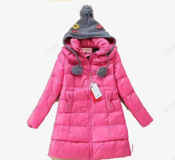 粉红色羽绒服png免抠素材_新图网 https://ixintu.com 产品实物 保暖 冬季 粉红色 羽绒服