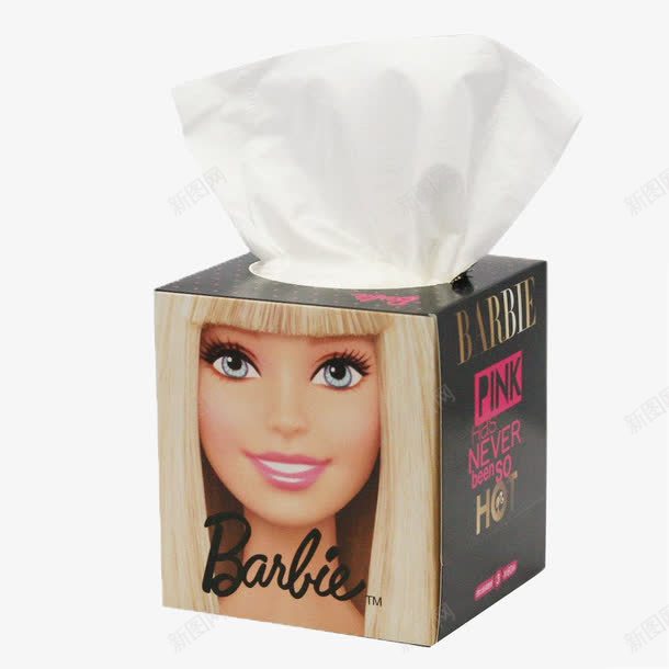 芭比盒装纸巾png免抠素材_新图网 https://ixintu.com 产品实物 抽纸 纸巾 芭比盒装纸巾 餐巾纸