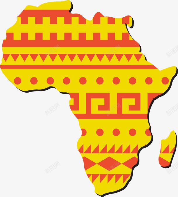 非洲创意地图png免抠素材_新图网 https://ixintu.com 矢量非洲创意地图 非洲创意地图 非洲创意地图矢量图 非洲地图矢量图