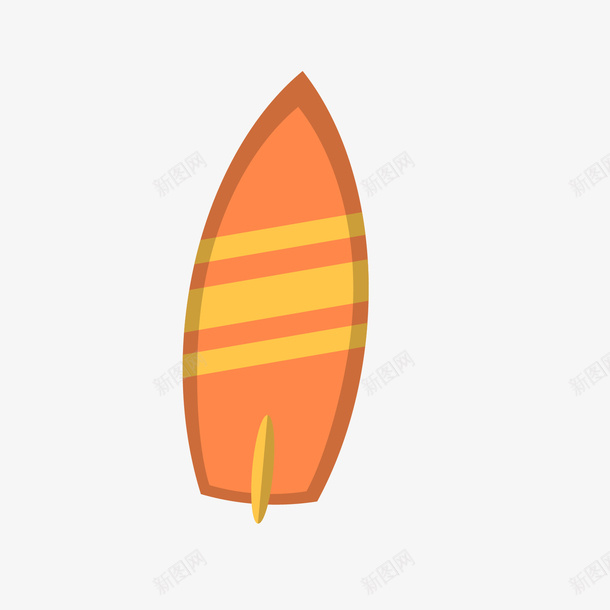 黄橙色放置的冲浪板矢量图ai免抠素材_新图网 https://ixintu.com 冲浪板 放置的冲浪板 橙色 橙色冲浪板 运动 黄色 矢量图
