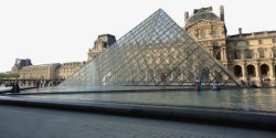 罗浮宫博物馆欧式建筑高清图片