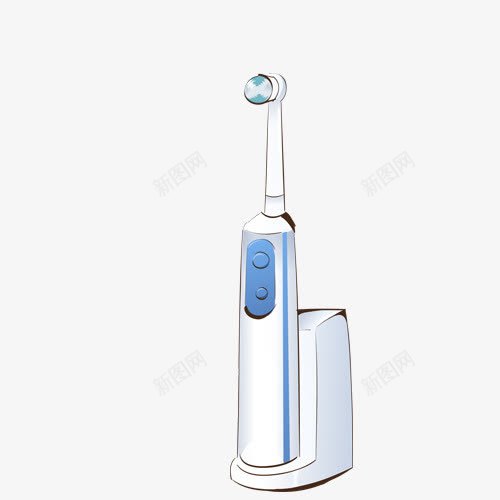 电动牙刷png免抠素材_新图网 https://ixintu.com 牙刷 牙刷元素 电动牙刷