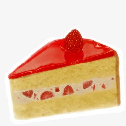 红色蛋糕png免抠素材_新图网 https://ixintu.com png 卡通 蛋糕
