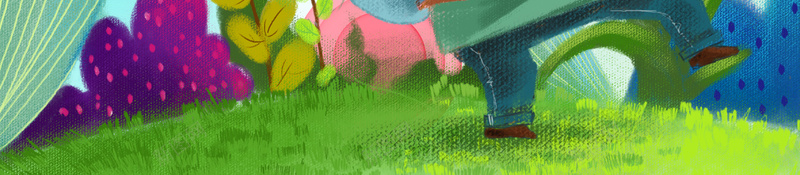 手绘儿童节六一元素背景图psd设计背景_新图网 https://ixintu.com 儿童节 兔子元素 六一 卡通人物 手绘 植物装饰 背景图