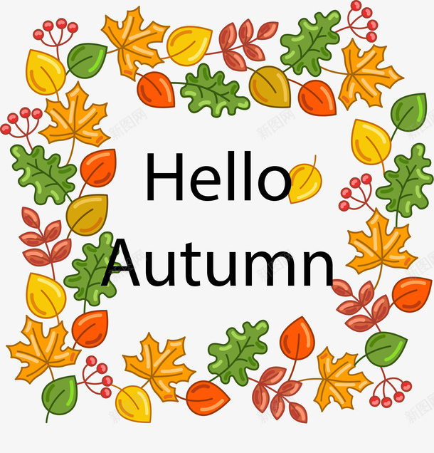 HelloAutumn树叶图标psd免抠素材_新图网 https://ixintu.com Autumn Hello psd素材 图标 树叶