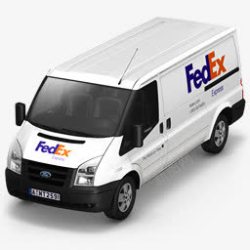 fedex物流汽车和货物图标fedex高清图片