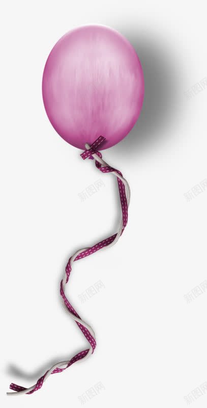 手绘粉色气球png免抠素材_新图网 https://ixintu.com 手绘 气球 粉色 节日素材