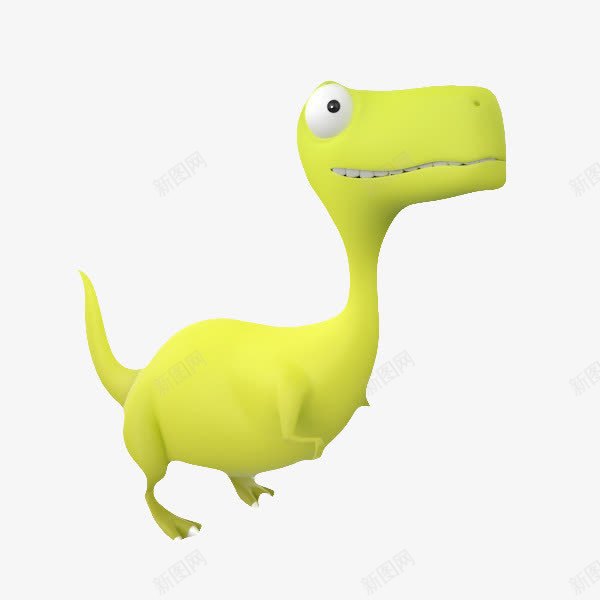 黄色可爱恐龙png免抠素材_新图网 https://ixintu.com 3D恐龙 动物 恐龙 温和恐龙 肉食动物 长脖子恐龙 黄色可爱恐龙
