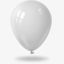 气球白色的Balloonicons素材