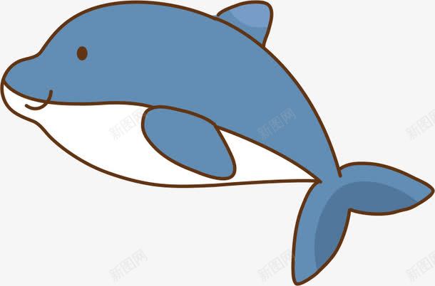 鲸鱼矢量图ai免抠素材_新图网 https://ixintu.com 动物 卡通 可爱 手绘 蓝色 鲸鱼 矢量图
