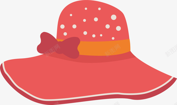 红色帽子图案矢量图ai免抠素材_新图网 https://ixintu.com 图案 红色帽子 矢量图