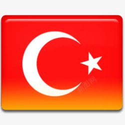 turkey土耳其国旗图标高清图片