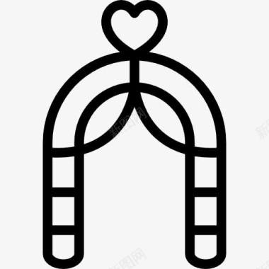 婚礼拱图标图标
