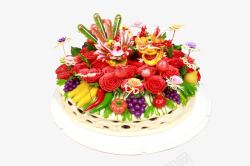 鲜花水果蛋糕素材