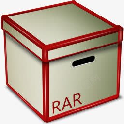 RAR箱子标志图标图标