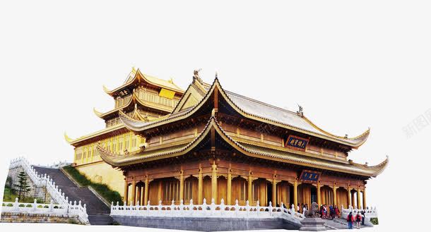 寺庙png免抠素材_新图网 https://ixintu.com 大雄宝殿 寺庙 旅游海报设计