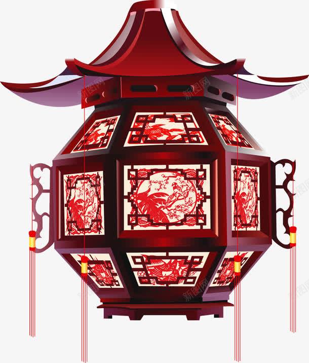 中国风手绘红色灯笼装饰png免抠素材_新图网 https://ixintu.com 国风 灯笼 红色 装饰