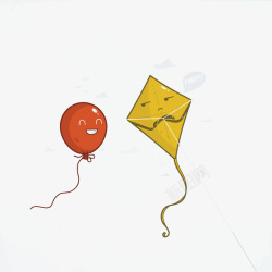 风筝和气球矢量图素材